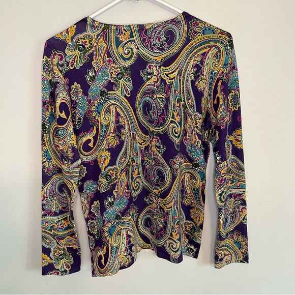 Bundle of 2 JNY Floral Paisley Pullover Sweater Silk Blend Knit Petite Sz S - Picture 16 of 16